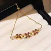 Pulsera Extraíble Ovalada de Circonita, Retro, Personalizada, Moderna, Exquisita, Elegante Pulsera, Lujo Ligero, Joyería de Gama Alta para Mujeres