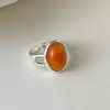 Anillo Abierto Ajustable con Gota de Aceite de Nuevo Color Anillo Dopamina Diseño de Nicho Tacto Exquisito Anillo para Dedo Índice