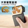 Encendedor de cigarrillos recargable FOCUS YH048, directo de fábrica, estuche rígido portátil que puede contener todo el paquete de cigarrillos.