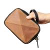Bolso de mano pequeño cuadrado de piel de vaca vintage hecho a mano, bolso de mano para hombre de piel de Caballo Loco, bolso multifuncional de piel auténtica con cremallera para teléfono móvil.