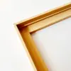 Marco exterior simple de borde estrecho para marco de pintura al óleo, marco de montaje para pintura al óleo pintado a mano, marco de pintura al óleo en forma de L para colgar en la pared, tamaño personalizado al por mayor