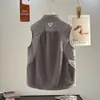 Chaleco deportivo para pareja de estilo montañés para exteriores, absorbente de humedad y transpirable, con forro de forro polar cálido, con cuello alto. 13671