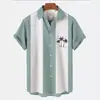 Camisa Casual de Manga Corta para Hombre con Estampado Digital 3D, Nueva de Verano, Comercio Exterior Transfronterizo 2024, Camisa para Hombre