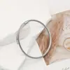Pulseira de Cabo de Aço Venda Quente Transfronteiriça Feminina Aço Inoxidável Moda Simples Abertura Pulseira Sem Cair Pulseira Cor de Ouro Rosa