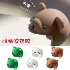 Animal dos desenhos animados em forma de silicone bebê anti-colisão mesa de canto capa de proteção de segurança 3 produtos opcionais de segurança do bebê