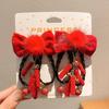 Accesorios Tradicionales para el Cabello de Niñas para Año Nuevo, Pinzas para el Cabello con Lazo Estilo Chino Hanfu de Año Nuevo, Horquillas para Bebé Año del Caballo al por Mayor