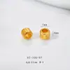 Cuentas Mini de Oro Antiguo Lingote de Oro Nudo Chino Plato de Deseos Auspiciosos Anillo Pequeño Pulsera Pulsera DIY Collar