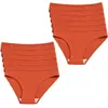 Nuevas Bragas de Algodón para Mujer Color Sólido Cintura Baja Cadera Transpirables Doble Capa Ropa Interior para Niñas Suministro Directo de Fábrica