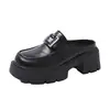 Medias Zapatillas Cerradas de Suela Gruesa Estilo Francés para Mujer, Nuevo Modelo 2026, Súper Populares para Verano y Otoño, Zapatillas Deslizables de Suela Suave para Uso Exterior