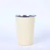 Taza de café americana de acero inoxidable 304 transfronteriza, al vacío, con tapa, mini termo, simple, portátil, taza de leche, venta al por mayor