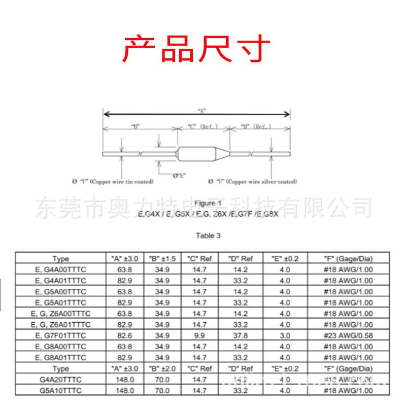 艾默生温度保险丝