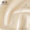 Pulsera de trébol de cuatro hojas de gypsophila de plata S925 Hee Goo H0122 para mujer, joyería ligera de lujo de alta gama, nuevas explosiones 2024