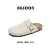 Sandálias Birkenstock Femininas 2025 Nova Coleção Primavera Versáteis Sandálias Birkenstock Couro Genuíno Slip-On Meia Chinelo de Dedo