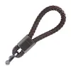 Llavero de Metal para Pareja Lanyard para Llave de Coche Llavero Cuerda Trenzada de Cuero Colgante Regalo Pequeño Transfronterizo Creativo Lindo