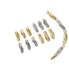 Relleno de Oro de 18 Quilates Conservación del Color Barra Larga Cuentas Tubulares Imitación Barroca Barra Larga Espaciadores Lisos Accesorios para Cuentas de Collares Hechos a Mano DIY
