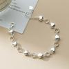 Pulsera de Tobillo Nalan Plata 990 Fresca y Dulce Estilo Ins Diseño de Nicho Sentido Exquisito Corona de Cáñamo Amorosa S7724