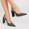 Tacones Altos Elegantes de Punta Otoño Nuevo Puntera Abierta Espalda Descubierta Moda Diseño de Nicho Sandalias de Tacón Grueso Tacones para Mujer Transfronterizos