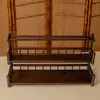 Prateleira de Exibição para Mesa, Suporte de Xícaras de Chá em Madeira Maciça, Prateleira de Armazenamento para Conjunto de Chá, Mesa de Chá Pequena para Sala de Chá do Escritório, Prateleira de Armazenamento para Mesa de Chá