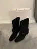 Primer Encuentro Ji Botines Cortos de Gamuza Caqui Estilo Retro Botas para Mujer Botas Francesas Otoño Diseño de Nicho Botas de Tacón Cuadrado Western