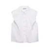 Para Comércio Exterior Transfronteiriço Europeu e Americano Roupas Femininas Aliexpress Mais Vendidas de Verão Solta Versátil Camisa Listrada Multicor Sem Mangas