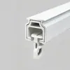 Riel Grueso Silencioso, Riel Recto, Riel Curvo para Barra Romana, Riel Deslizante, Riel para Ventana de Apertura Interior Ultradelgado, Super Capacidad de Carga