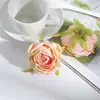 Materiales DIY de rosa artificial con borde quemado de 5 cm, capullos de flor, flores artificiales, caja de regalo, artículos decorativos para bodas y eventos, decoraciones florales