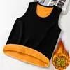 5 Chalecos Térmicos para Hombre con Forro Polar, Capa Interior Cálida, Chaleco sin Mangas de Color Sólido Ajustado
