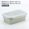 Lonchera plegable de silicona, juego de 4 piezas, resistente a altas temperaturas para microondas, ideal para oficina, picnic al aire libre y para mantener la frescura.