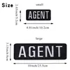 Velcro Transfronterizo Grande Personal de Seguridad Inglés Parche de Tela Bordado Insignia Decorativa Trasera Parche Transfronterizo