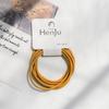 Goma de Pelo Básica Color Caramelo Diadema Cuerda Elástica Alta para el Cabello Anillo para el Cabello Estilo Mori Fresco y Sencillo Sin Daño al Cabello Accesorios para el Cabello