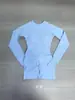 Body de Yoga de una Pieza de Manga Larga de Venta Caliente Transfronterizo Europeo y Americano con Características de Levantamiento de Glúteos y Reducción de Abdomen, Efecto Adelgazante, Deportes al Aire Libre, Diseño sin Espalda, Disponible en Múltiples Colores
