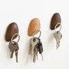Imán para Llaves de Madera Maciza Organizador de Llaves de Madera de Nogal Gancho para Colgar en la Pared Soporte Magnético para Llaves Madera de Haya Madera Maciza