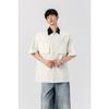 Chamarra Camisa de Manga Corta Madden Tooling para Hombre Verano Estilo Americano Retro Moda Suelta Top Camisa de Media Manga