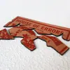 Etiqueta Personalizada em Couro PU para Jeans, Couro Genuíno Embossado de Alta Frequência, Acessórios para Vestuário, Marca Costurada