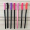 Cepillo de silicona desechable para pestañas postizas, venta al por mayor, portátil, tipo cuchillo, de silicona, sólido, para cejas y pestañas.