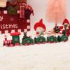 Decorações de Natal Trem de Madeira Presente para Crianças Jardim de Infância Enfeites Mesa Madeira