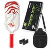 Raquete de Pickleball T700 com Quadro Prensado a Quente Sem Limites Fibra de Carbono Fosca Prensada a Quente Peça Única Raquete de Pickleball
