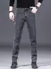 Jeans Masculino de Alta Costura Tendência Primavera e Outono Novo Reto Largo Casual Versátil Marca Tendência Calças Compridas Masculinas