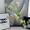 Flor de Lila Simulada de Mil Millas Flor Simulada Adorno para Sala de Hotel Decoración de Salón de Bodas Floral Comercio Exterior al por Mayor Flor Artificial