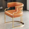 Silla de Comedor de Lujo Ligero Estilo Nuevo para Hogar Hotel Silla de Mahjong Sofá Silla para Recepción Negociación Taburete para Tienda de Uñas Tocador Maquillaje