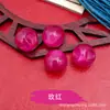 Broche de botón de Cheongsam, cuentas de imitación de jade estilo chino, botones planos de ojo de gato nacarados, cuentas redondas Hanfu chinas