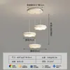 Lustre de Restaurante Simples Moderno Criativo Estilo Creme Redondo Três Cabeças Estilo Wabi-Sabi Mesa de Jantar Bar Luminária Minimalista Luminária de Sala de Jantar