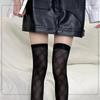 Calcetines Sexy Acolchados de Patrón Oscuro de Muslo Ancho, Calcetines Largos Adelgazantes de Puro Deseo Hasta la Rodilla, Medias Negras Acolchadas Estilo JK Japonés de Muslo Medio