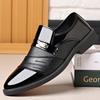 2025 Nuevos Zapatos de Hombre Temu Zapatos de Cuero Brillante Zapatos Casuales para Hombre Zapatos Formales de Negocios Talla Grande Versátiles Zapatos Espejo