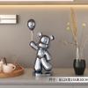 Adornos de piso para sala de estar, de lujo, con forma de oso violento, ligeros, para porche, decoración del hogar, tienda, sala de exposición, escultura de muñeca con un sentido de alto nivel.