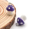 Péndulo de Hongo Colorido de Resina de Venta Caliente Transfronterizo Materiales para Llavero Pulsera DIY Accesorios de Joyería
