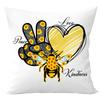 Almohada Logo Personalizado Amazon Funda de Almohada de Lino Cojín para Sofá o Mesita de Noche Girasol Funda de Almohada Impermeable Venta al por Mayor