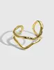 Anillo de Plata de Ley S925 Versión Coreana para Mujer, Diseño de Nicho con un Estilo Minimalista Fresco, Anillo Abierto Ajustable
