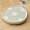 Bandeja para Vasos de Flores Móvel com Rodas, Base Coletora de Água, Bandeja Respirável Anti-Raiz Podre, Bandeja Redonda Coletora de Água com Rodas Universais