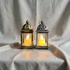 Linterna Estilo Vintage Lámpara de Mano Luz de Vela Electrónica LED Luz Guía Accesorio para Fotografía de Ambiente